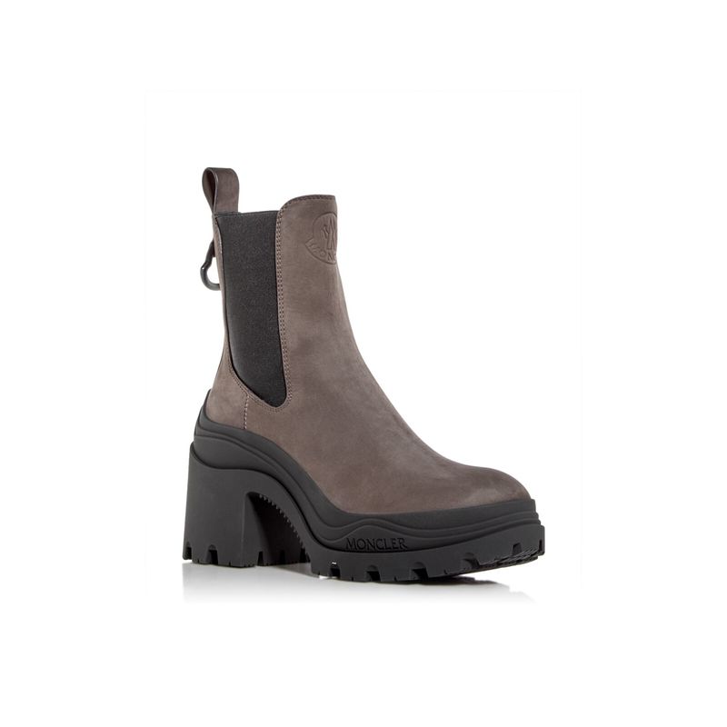 Moncler Womens Brown 1-1/2" Platform Back Pull-Tab Envile Chelsea 36.5